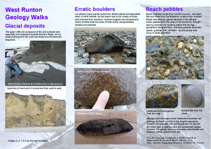 Glaciation and beach pebbles handout leaflet